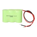 Notleuchtenakku 3,6V 3,0Ah NiMH Reihe – 20 cm Kabel