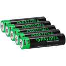 5 x PATONA Premium 18650 Zelle Li-Ion Akku + USB-C Input...