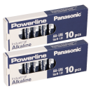 20x MIGNON AA LR6 MN1500 Batterie PANASONIC POWERLINE...