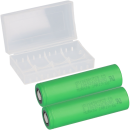 2x Murata Akku US 18650 VTC4 2100 mAh Akku + Box