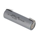 XCell Rechargeable battery Mignon aa 2200 mAh 1,2v NiMh with u solder tag Flattop high current