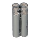 Akkupack 7,2V 2200mAh Mignon Industrie-Akkus NiMH mit Lötfahne FlatTop