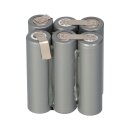 Battery pack 7.2v 2200mAh Mignon industrial batteries NiMH with solder tag FlatTop