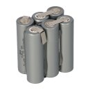 Battery pack 7.2v 2200mAh Mignon industrial batteries NiMH with solder tag FlatTop