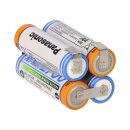 Panasonic Akkupack 4,8V 2700mAh F2x2 Zelle AA HR-3U LF