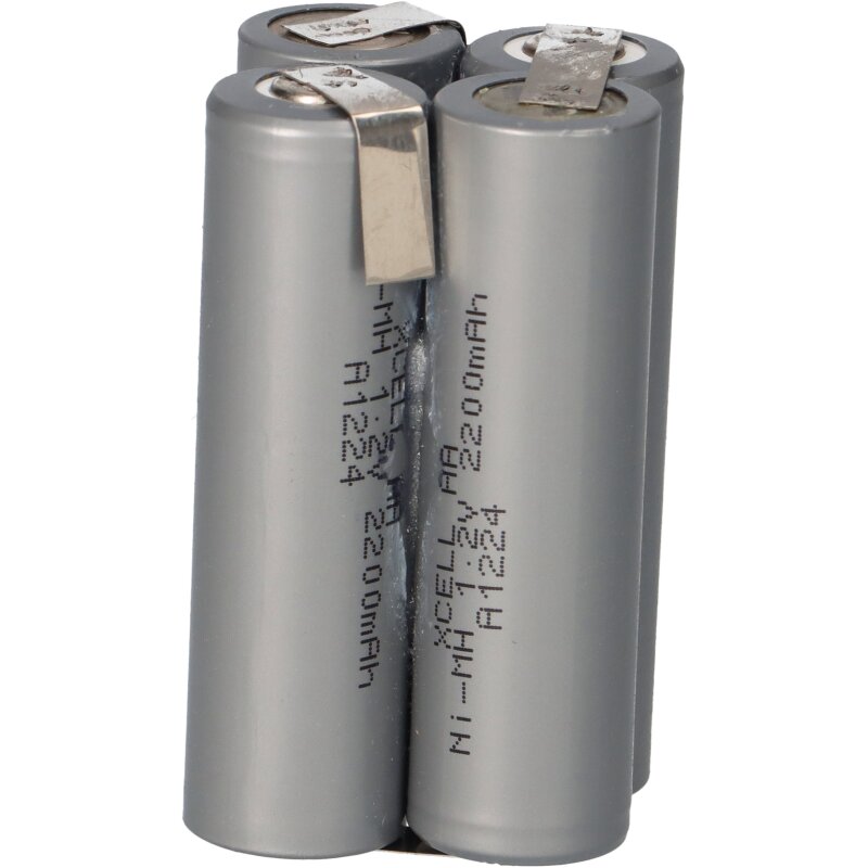12V 2200mA Akkupack Mignon Industrie-Akkus NiMH Mit Lötfahne Modellbau 4251677312101