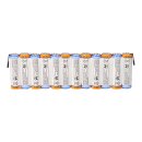 12er Reihe Panasonic Akkupack 14,4V 2700mAh F1x12 Zelle AA HR-3U LF Z-Form