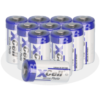 10x CR123A DL123A Batterien 3V CR17345 Ultra Lithium Foto lose