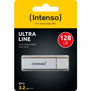 Intenso USB 3.2 Stick 128GB, Ultra Line, silber