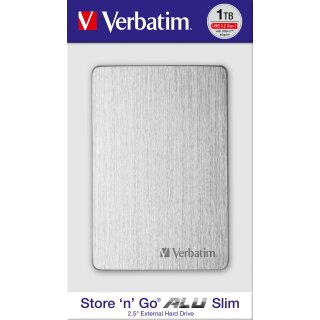 Verbatim Festplatte 1TB USB 3.2, A-C, 6.35cm (2.5), silber