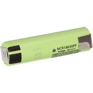 Panasonic Li-Ion Zelle NCR 18650 PF Akku 2900mAh 3,6 3,7V Z-Lötfahne