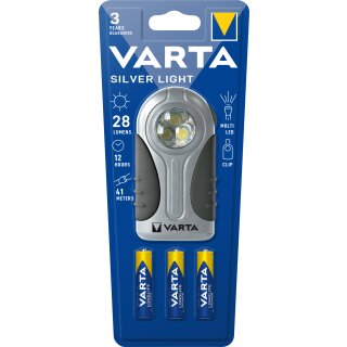 Varta LED Taschenlampe Silver Light,