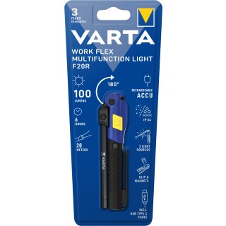 Varta LED Taschenlampe Work Flex Line, Multifunction Light