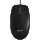 Logitech Maus B100, USB, schwarz