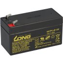 Kung Long WP1.2-12 12V 1,2Ah AGM Batterie Blei wartungsfrei VdS battery Gel