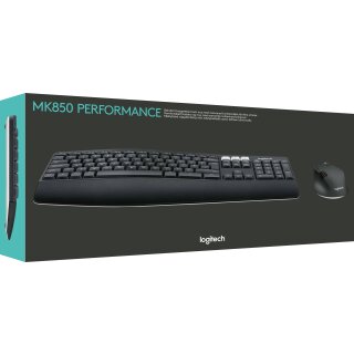 Logitech Tastatur/Maus Set MK850, Wireless, Unifying, schwarz