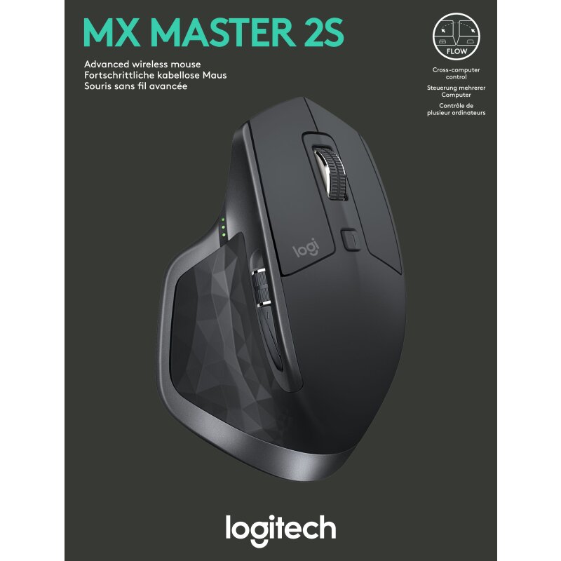 Souris LOGITECH MX Master 2S Sans Fil et Bluetooth Graphite