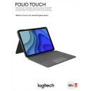 Logitech Tastatur Folio Touch, Smart Connector, grafit