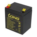 Kung Long WP4.5-12 12V 4,5Ah AGM Bleiakku F1 4,8mm