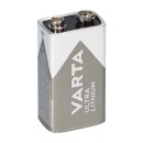 100x 1 blister Varta Professional Lithium battery 9V block