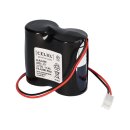 Replacement battery compatible abus Security-Center for 2WAY wireless siren 2x2 set Panasonic Plug