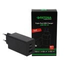 PATONA Premium GaN PD65W Adapter schwarz 2xUSB-C 1xUSB-A