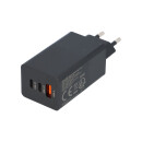 PATONA Premium GaN PD65W Adapter schwarz 2xUSB-C 1xUSB-A