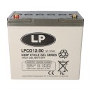 Landport lpcg12-50 vrla gel battery 12v 50Ah maintenance free t6