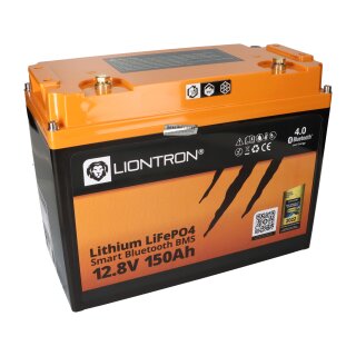 LIONTRON LiFePO4 12,8V 150Ah LX Smart BMS mit Bluetooth - All In 1 - Marine