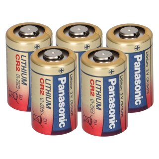 5x Panasonic CR2L 1BP Photobatterie Blister CR2 850mAh