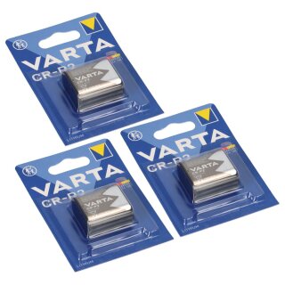 3x CR-P2 CRP2 Foto-Batterie Lithium 6V VARTA Profi