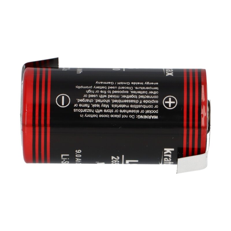 XCell Lithium 3,6V Batterie ER26500 C Zelle Z Lötfahne Baby