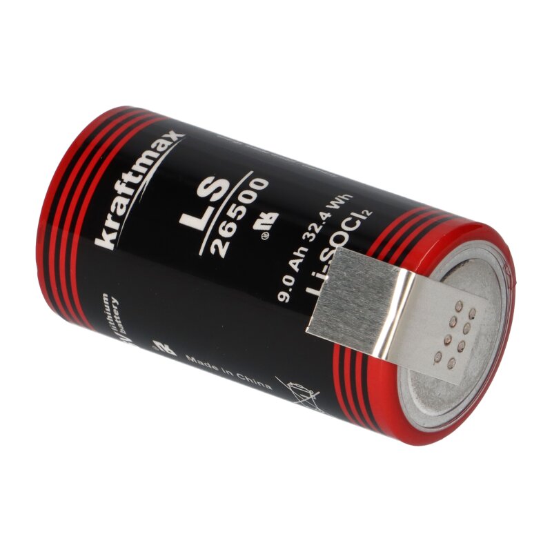 XCell Lithium 3,6V Batterie ER26500 C Zelle Z Lötfahne Baby