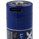 5x XCell 18650 Pro Li-Ion Akku 3,6V 3400mAh mit USB-C