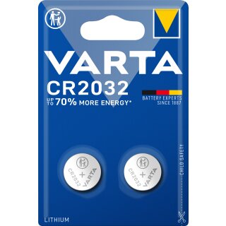 Varta CR2032 3V Lithium Knopfzelle - 2er Blister