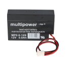 Charger with 1x lead acid battery 12v 0.8Ah mp0.8-12h home and house molex connector