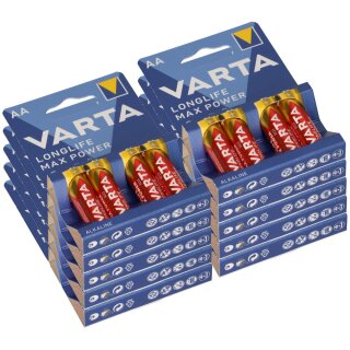 40x Varta 4706 Max Power Mignon Batterie AA (10x 4er Blister)