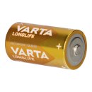 Varta Batteries c Baby, blister pack of 4, Longlife, alkaline, 1.5v, ideal for remote controls, alarm clocks, radios, Made in Germany