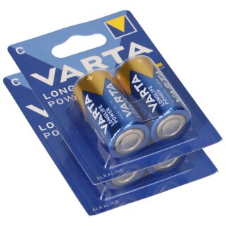 2x Varta 4914 Longlife Baby Batterie C 2er Blister