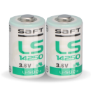2x Saft Lithium 3,6V Batterie LS 14250 - 1/2 AA - LS14250 Li-SOCl2