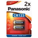 4x Panasonic CR123A Photobatterie - (2x 2er Blister)