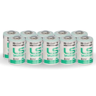 10x Saft Lithium 3,6V Batterie LS 14250 - 1/2 AA - LS14250 Li-SOCl2