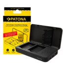 PATONA Dual Ladegerät für Nikon EN-EL14 P7000 P7100 P7700 D3100 mit Powerbankfunktion
