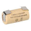 XCell Akku Sub-C 1,2V 2000mAh 2000SCK U- Lötfahne Pappmantel NiCd