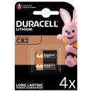 8x Duracell Photobatterie CR2 Ultra Lithium 3V / 850mAh (4x 2er Blister)