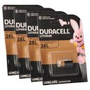 4x Duracell Photobatterie PX28 Lithium 6V 150mAh 1er Blister