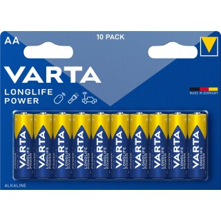 Varta 4906 Longlife Power Mignon Batterie 10er Blister