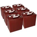 6x Traktionsbatterie Trojan TE35 6V 245Ah Deep Cycle AP-Anschluss