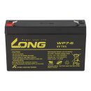 Kung Long WP7-6 6V 7Ah AGM Bleiakku F1 4,8mm
