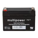 Multipower Blei-Akku MP3,5-4 Pb 4V 3,5Ah Faston 4,8mm